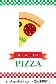 hot and fresh pizza poster