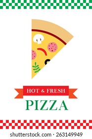 hot and fresh pizza poster