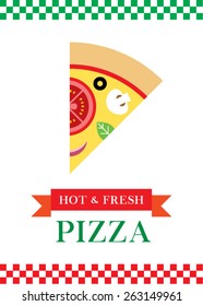 hot and fresh pizza poster