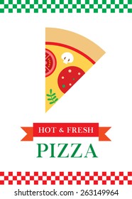hot and fresh pizza poster