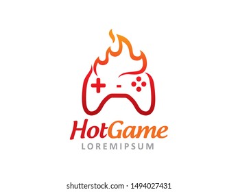 Hot Game logo symbol or icon template