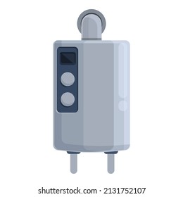 Hot Gas Boiler Icon Cartoon Vector. Home Heater. Water Heat