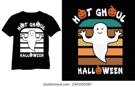Hot Ghoul Halloween Shirt hot ghoul eps Peace Ghost vector Halloween Vibes eps vector design