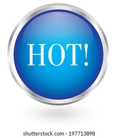 Hot glossy icon