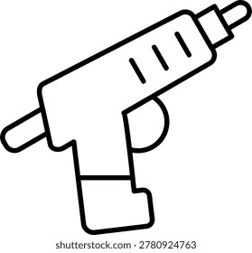 Hot Glue Gun Icon Vector Element line icon design vector icons