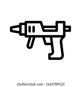 hot glue line icon illustration vector graphic