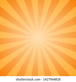 hot gradient orange yellow rays comics, vector illustration