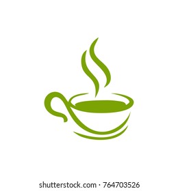 hot green tea logo