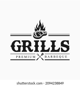 Hot Grill Barbeque Logo Templates