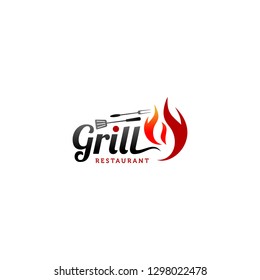 Hot Grill Logo Templates