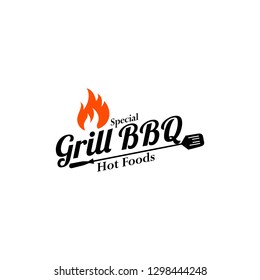 Hot Grill Logo Templates