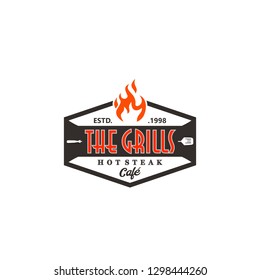 Hot Grill Logo Templates