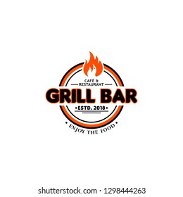 Hot Grill Logo Templates