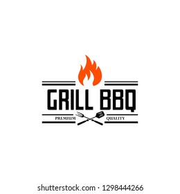 Hot Grill Logo Templates