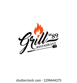 Hot Grill Logo Templates