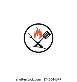 Hot Grill Logo Templates. Grill logo design