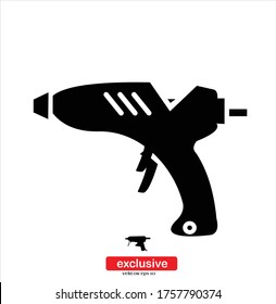Icono de arma caliente.Ilustración vectorial de diseño plano para diseño gráfico y web.
