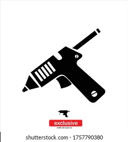 Hot Gun Icon.Flat Design-Stil Vektorgrafik für Grafik und Web-Design.