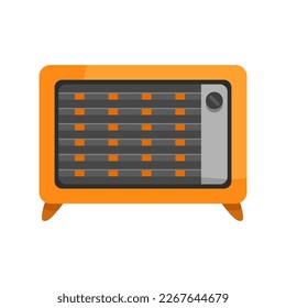 hot heater cartoon. hot heater sign. isolated symbol vector illustration