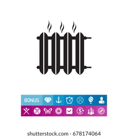 Hot heater icon