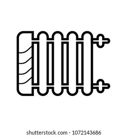 hot heater icon vector