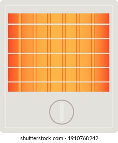 Calentador caliente, ilustración, vector sobre fondo blanco.