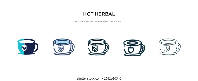 hot herbal icon in different style vector illustration. two colored and black hot herbal vector icons designed in filled, outline, line and stroke style can be used for web, mobile, ui