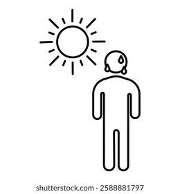 hot human icon Vector logo set flat