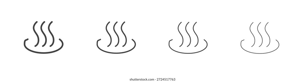 Hot icon concept Linear Pictogram. Simple element illustration.