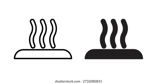 Hot icon concept. pixel perfect linear ui icon.