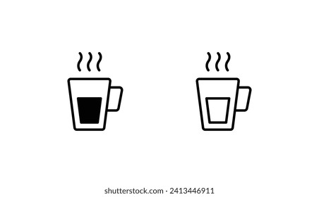 Hot icon design with white background stock illustration