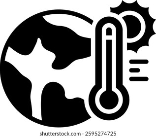 Hot Icon Glyph Vector Illustration
