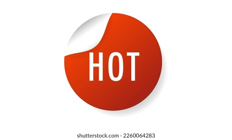 Hot icon isolated on white background ,  Flat Modern design , Illustration Vector  EPS 10 