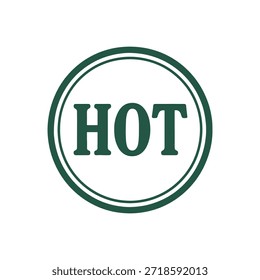 Vector caliente del sello del logotipo del icono en el fondo blanco
Icono de sello de Vector
