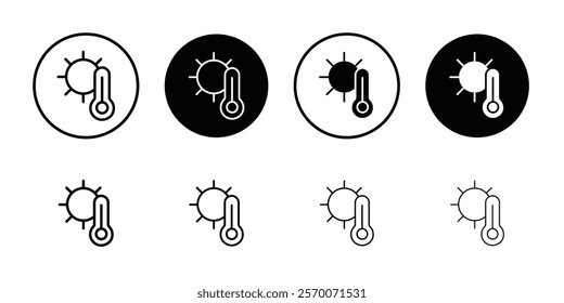 Hot Icon Outline vector for web ui