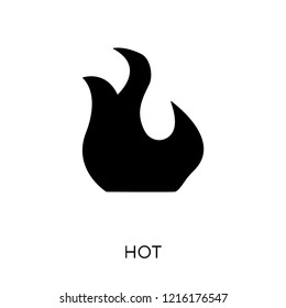 Hot icon. Hot symbol design from Weather collection. Simple element vector illustration on white background.