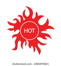 hot icon vector illustration design