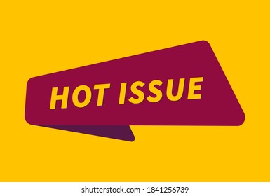 Hot Issue banner vector, Hot Issue image