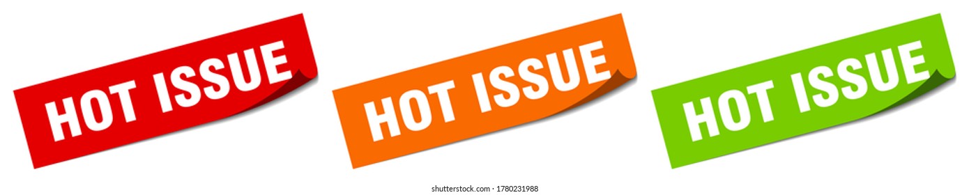 hot issue sticker. hot issue square isolated sign