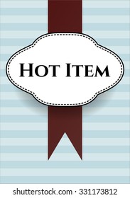 Hot Item card, poster or banner