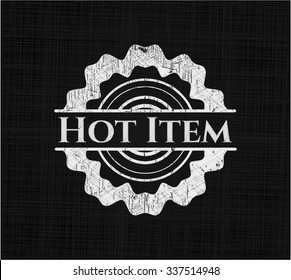 Hot Item chalkboard emblem