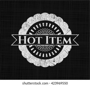 Hot Item with chalkboard texture