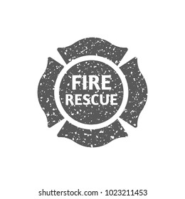 Hot item label icon in grunge texture. Vintage style vector illustration.