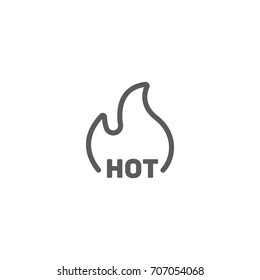 Hot item line icon, Vector on white background