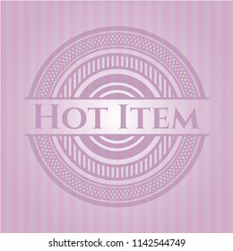 Hot Item pink emblem