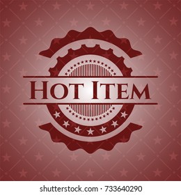 Hot Item retro red emblem