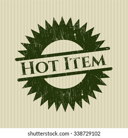 Hot Item rubber stamp