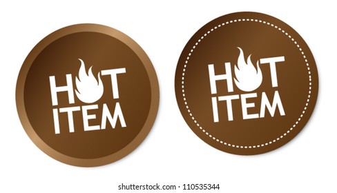 Hot item stickers