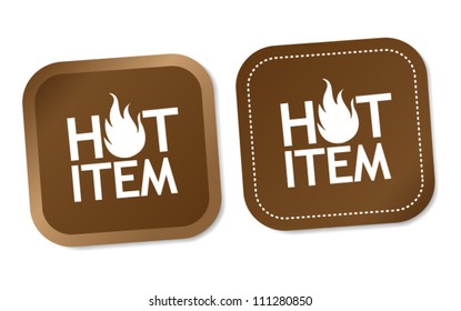 Hot item stickers