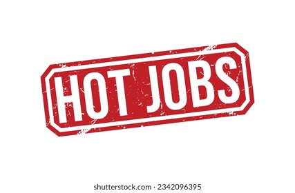 Hot Jobs stamp red rubber stamp on white background. Hot Jobs stamp sign. Hot Jobs stamp.